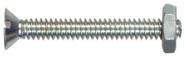 Parafuso plano de aço zincado Hillman No.10-24 x 3,8 cm