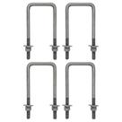 Parafuso quadrado em U e hardware para reboque de barco em aço galvanizado Parafuso quadrado em U e hardware para reboque de barco em aço galvanizado