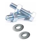 Parafuso sextavado 3/8 x 2.1/2 c/ po e arruela - 10 peças