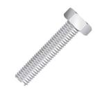 Parafuso Sextavado M10x30 Rosca Inteira Ma 8.8 Zincado Branco - 100 Unidades