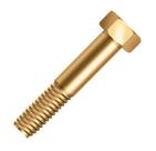 Parafuso Sextavado M10x80 Rosca Parcial Ma 8.8 Bicromatizado - 100 Unidades