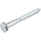 Parafuso Sextavado Rosca Soberba 1/4" x 55 mm, Cartela com 4 Peças, Vonder OstenVonder
