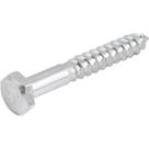Parafuso Sextavado Rosca Soberba 3/16" x 35 mm, Cartela com 5 Peças Vonder