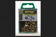 Parafuso SPAX 3/4" Zinc Phillips/Square Thread, pacote com 35