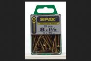 Parafuso SPAX 40mm Zinco Amarelo Phillips/Square, 25 unidades