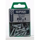 Parafuso SPAX Multi-Material 10 x 25 mm Caixa Zincada 20