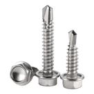 Parafusos autoperfurantes com cabeça de lavadora hexagonal 12 x 2 em aço inoxidável 410