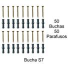Parafusos Com Buchas Diversos Tamanhos Kit Com 100 Unidades