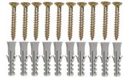 Parafusos Com Buchas Kit Com 50 Unidades 8mm Cabeça chata Phillips