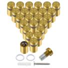 Parafusos de apoio Luomorgo, aço inoxidável, 24 peças, 12 mm, ouro