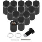 Parafusos de apoio Luomorgo em aço inoxidável 12 peças 1/2 x 1 Parafusos de apoio Luomorgo em aço inoxidável 12 peças 1/2 x 1