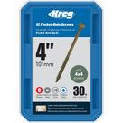 Parafusos de bolso Kreg SML-C4X400-30 XL de 4 polegadas (30 unidades)