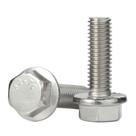 Parafusos de cabeça hexagonal flangeados M6 x 20 mm de aço inoxidável 18-8 (304)