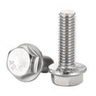Parafusos de cabeça hexagonal flangeados OUSCHR em aço inoxidável 304 15 PCS