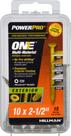 Parafusos de cabeça plana Power Pro One 10 x 6,5 cm Bronze, 15 peças