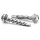 Parafusos de chapa metálica 12 x 32 mm 100PCS 410 em aço inoxidável SG TZH