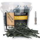 Parafusos de convés Bobibbi 10 x 5" T25 Star Torx Drive Flat Head Parafusos de convés Bobibbi 10 x 5" T25 Star Torx Drive Flat Head