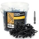 Parafusos de convés Bobibbi 10X6 .35 mm T25 Star Torx Drive Black 2,27 kg Parafusos de convés Bobibbi 10X6 .35 mm T25 Star Torx Drive Black 2,27 kg