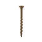 Parafusos de convés Nuvo Iron 8 x 2,5 cm, 250 unidades, marrons com broca Torx