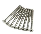Parafusos de dobradiça de níquel acetinado 10 x 6,35 cm para portas comerciais