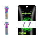 Parafusos De Fixação De Titânio M5x18mm Para Abraçadeira De Selim De Bicicleta, Avanço E Manete De Parafusos De Fixação De Titânio M5x18mm Para Abraçadeira De Selim De Bicicleta, Avanço E Manete De