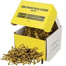 Parafusos de madeira 10 x 75 mm Grindy, pacote com 400, 3,3 kg Golden Ruspert Parafusos de madeira 10 x 75 mm Grindy, pacote com 400, 3,3 kg Golden Ruspert