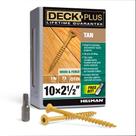 Parafusos de madeira Deck Plus 48415 10 x 6,4 cm, castanho, 0,45 kg