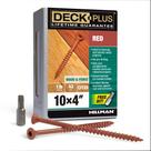 Parafusos de madeira Deck Plus 48437 Exterior 10 x 4 revestidos com epóxi