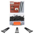 Parafusos de madeira Goobetter 10 x 100 mm (200 unidades) Torx T25 Black
