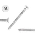 Parafusos de madeira QISHENG White Head Inox Steel 304 50pcs