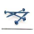 Parafusos de orifício de bolso TOPMALLEX revestidos a azul 150 mm com broca 700 unidades