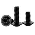 Parafusos de parafuso M6-1,0 x 20 mm, tampa de soquete de cabeça de botão flangeada