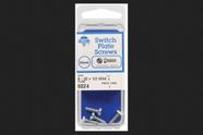 Parafusos de placa de comutação Hillman 6-32 x 1,3 cm, cabeça oval branca
