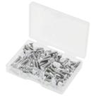 Parafusos de placa de parede JunliWei 100 peças White Outlet 1,27 cm 6-32