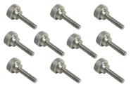 Parafusos de polegar Taytools 303 em aço inoxidável, pacote com 10 1/4-20 x 2,54 cm
