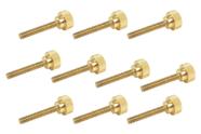 Parafusos de polegar Taytools, pacote com 10, 1/4-20 x 3,81 cm, latão sólido