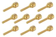 Parafusos de polegar Taytools, pacote com 10, 6-32 x 19 mm, latão sólido