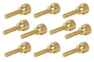 Parafusos de polegar Taytools, pacote com 10, latão sólido, 10-32 x 19 mm