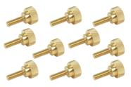 Parafusos de polegar Taytools, pacote com 10 unidades, latão sólido de 1/4-20 x 3/4 polegadas