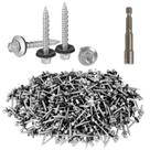 Parafusos de telhado AOKLIT Hex Head 10 1-1/2" 500 unidades com lavadora