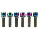 Parafusos e parafusos para haste de bicicleta Wanyifa Titanium M5x20mm (pacote com 6) Parafusos e parafusos para haste de bicicleta Wanyifa Titanium M5x20mm (pacote com 6)