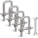 Parafusos em U quadrados SRZTXU M8 25 mm x 70 mm Aço inoxidável 304