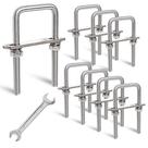 Parafusos em U quadrados SRZTXU M8 40 mm x 100 mm Aço inoxidável 304