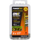 Parafusos Hillman PowerPro One 6 x 1,3 cm, exterior em bronze, pacote com 50