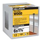 Parafusos para Acabamento Hillman 6x4,1 cm Quadrado Preto 2,3 kg Parafusos para Acabamento Hillman 6x4,1 cm Quadrado Preto 2,3 kg