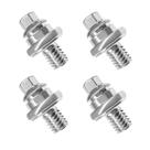Parafusos para terminais de bateria ZNDAW 3/8" em aço carbono, 4 peças