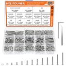 Parafusos, parafusos, arruelas, porcas, kit HELIFOUNER 565 peças M3