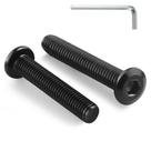 Parafusos Parafusos BNUOK M8-1,25 x 40 mm Tampa de soquete hexagonal de cabeça plana