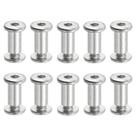 Parafusos PATIKIL Hex Drive M6 x 2 cm, aço inoxidável, conjunto 10 Parafusos PATIKIL Hex Drive M6 x 2 cm, aço inoxidável, conjunto 10