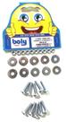 Parafusos Philips Rosca Máquina 5/32"x5/8" +10 Porcas e Arruelas 10 Pçs Boly